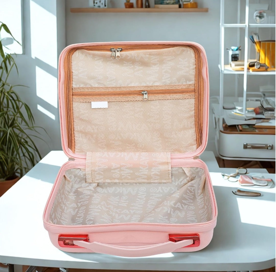 All Season PEACH Vanity Box – Hard Shell Travel Case