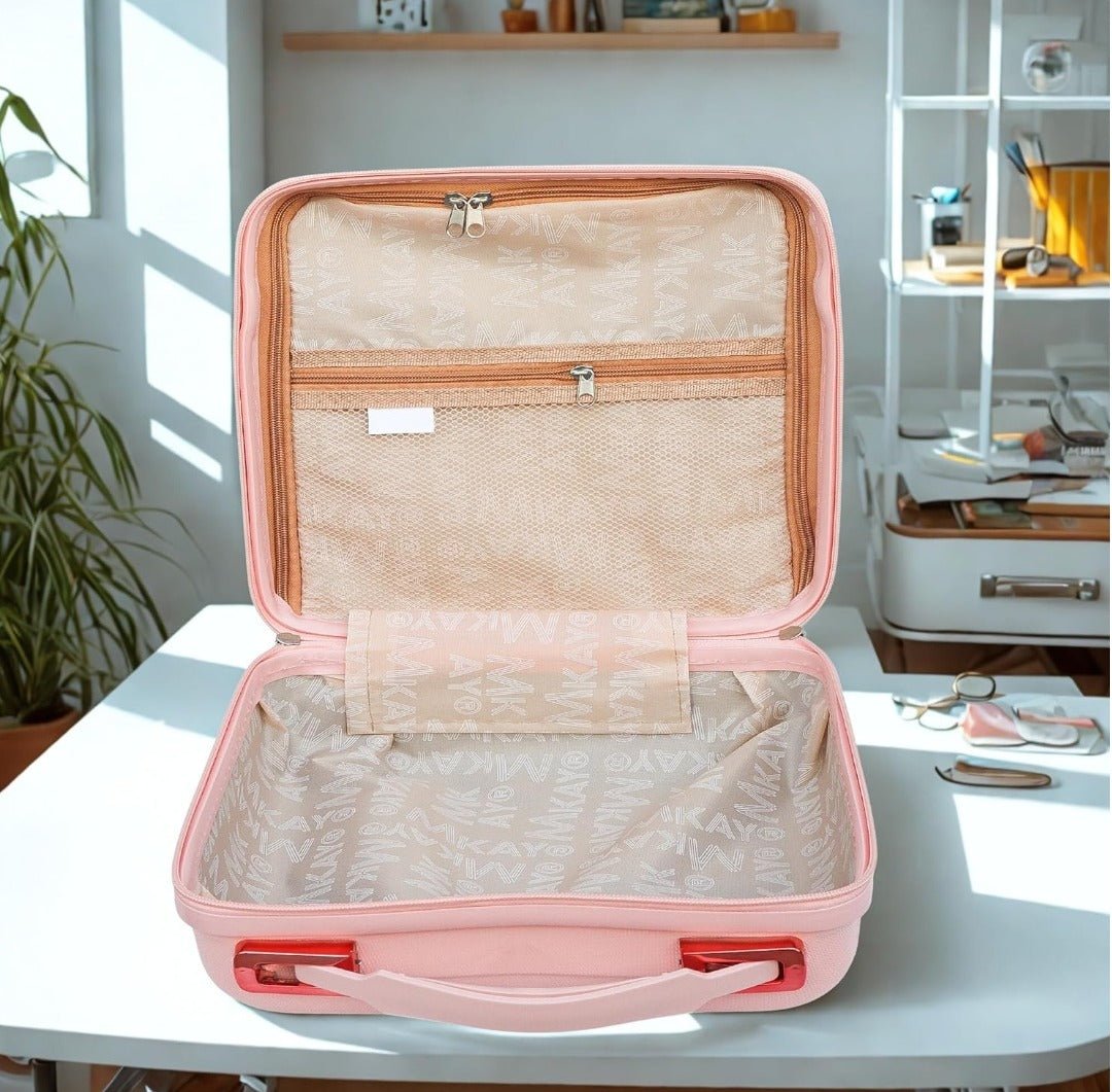 All Season PEACH Vanity Box – Hard Shell Travel Case - BlushBox Co