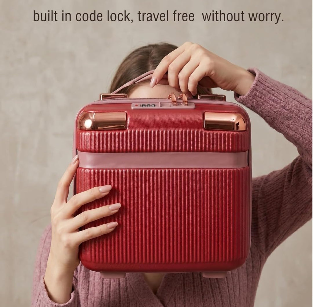 Luxury Cosmetic Vanity Case with 3-Digit Combination Lock