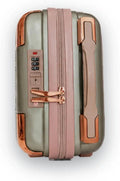 Hardshell Carry-On Vanity Case, Sage Green with Rose Gold Accents - BlushBox Co