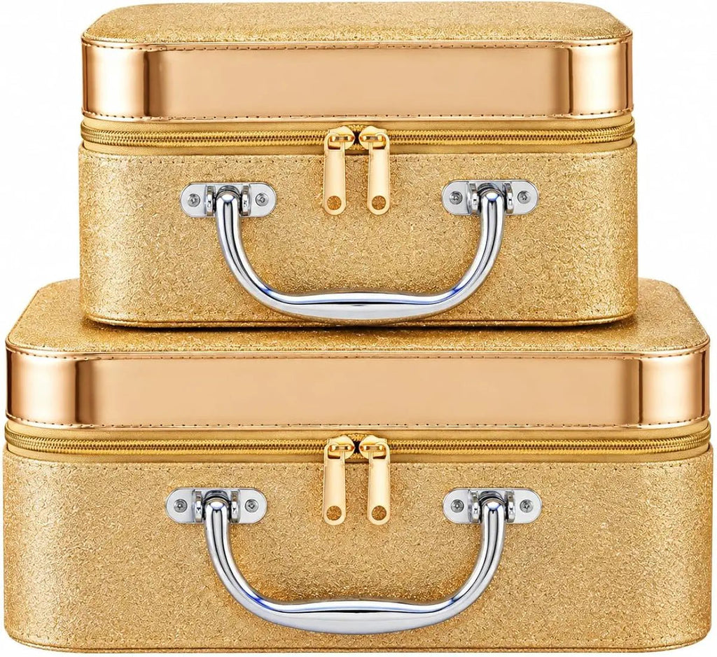 Set of 2 MDF VAINTY Box with Mirror and Handle - BlushBox Co