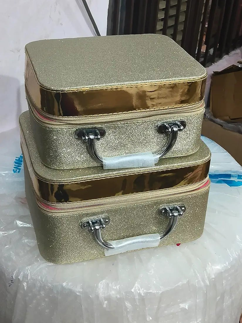 Set of 2 MDF VAINTY Box with Mirror and Handle - BlushBox Co